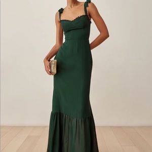 Reformation Jasen Dress in forest